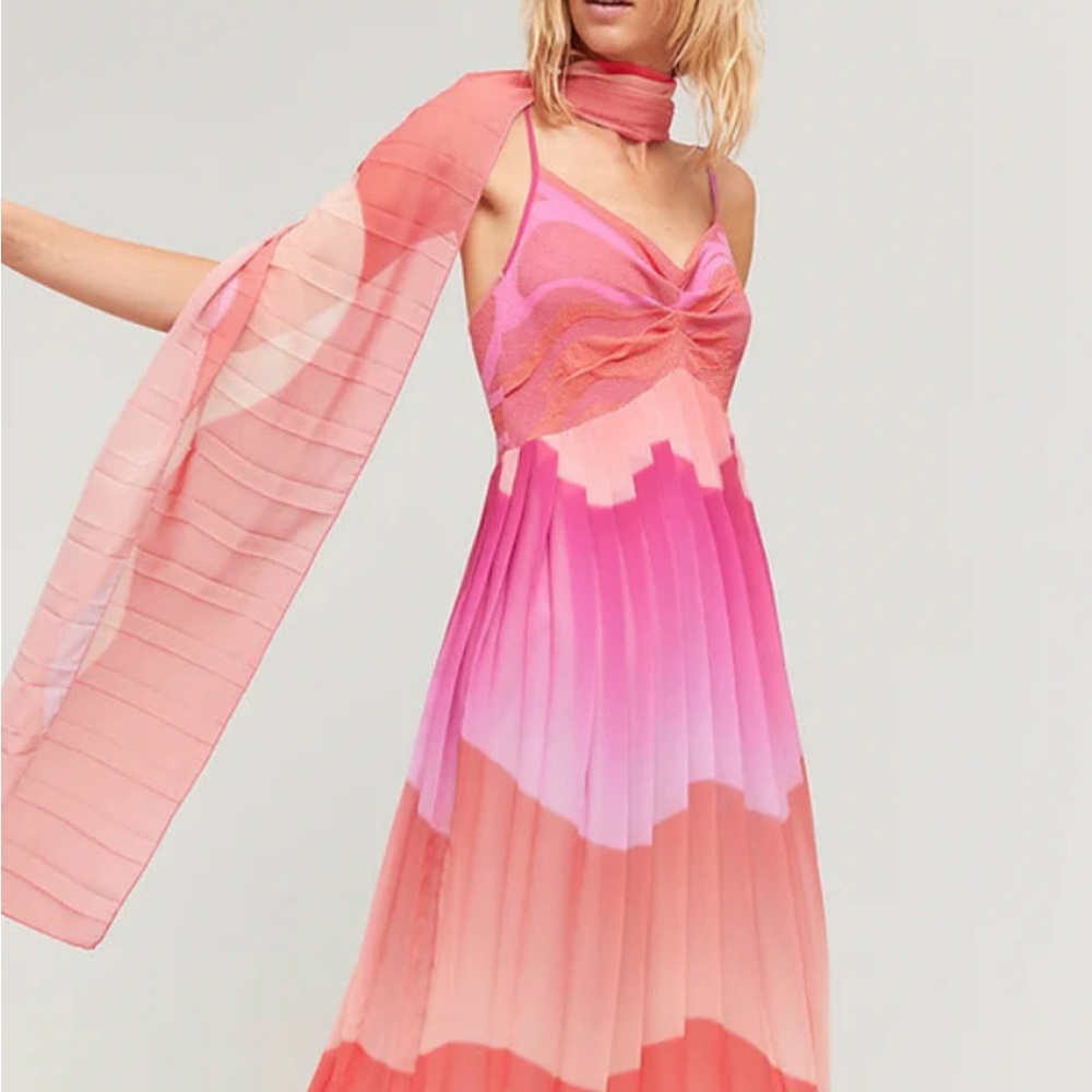 Aldo Martins Pink and Orange Gradient Dress